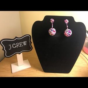 J. Crew muti-colored tear drop earrings